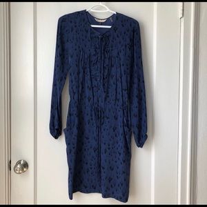Rebecca Taylor blue tie dress